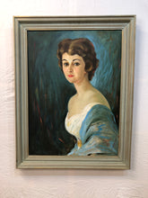 Load image into Gallery viewer, Lady Original Oil on Canvas Signed on the Bottom 1961
