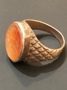 Rimless Oval Argyle Ring Size 10