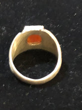 Load image into Gallery viewer, Small Decorated Rectangular Kufi Ring Size 9
