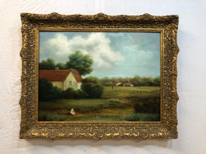 19th Century, Oil on Canvas, Signed on the Bottom