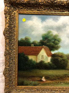 19th Century, Oil on Canvas, Signed on the Bottom