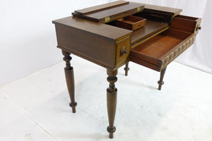 Interesting Solid Mahogany Colonial Desk (36" x 21" x 32")