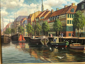 European School Original Oil on Canvas Signed on the Bottom