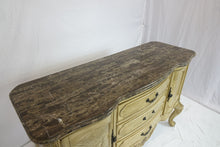 Load image into Gallery viewer, Marble Top White Wash Sideboard (62&quot; x 22&quot; x 40&quot;)
