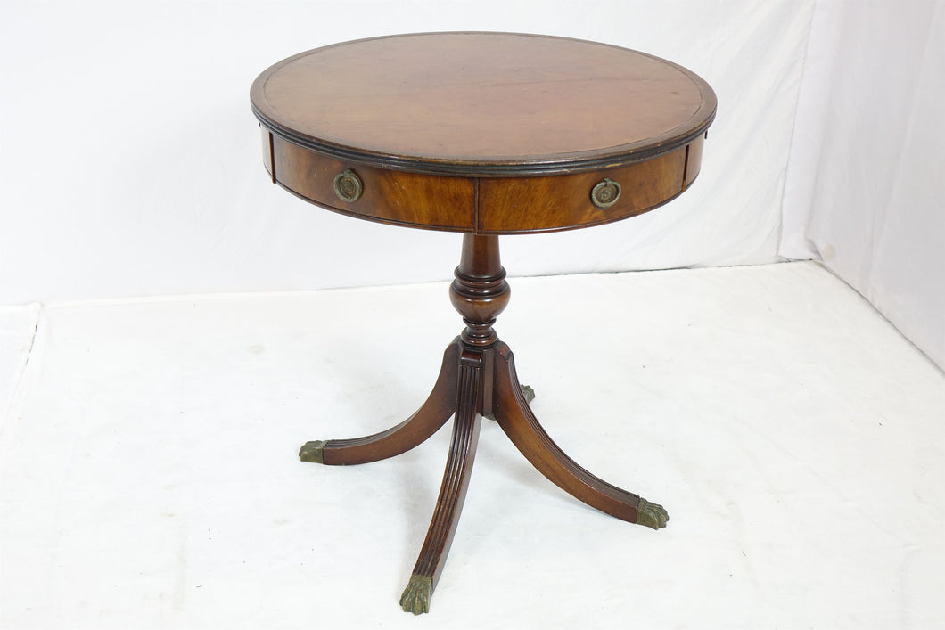 Beautiful Weed Round Table With Drawers (26