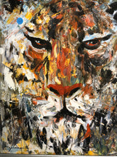 Load image into Gallery viewer, The Tiger Abstract Oil on Canvas Signed on the Bottom
