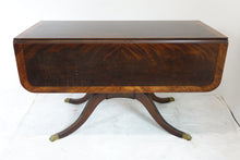 Load image into Gallery viewer, Vintage Drop Leaf Table With Inlays (52&quot; x 24.25&quot; x 30.5&quot;)
