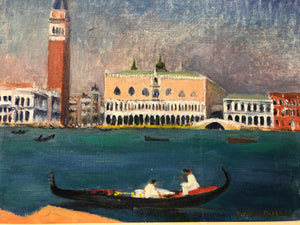 Venise Original Oil Painting Signed at the Bottom