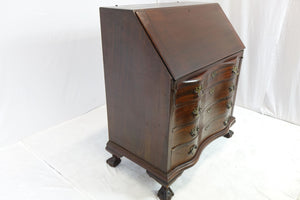 Vintage Secretary Desk With Fine Woodwork (36" x 20" x 84.5")
