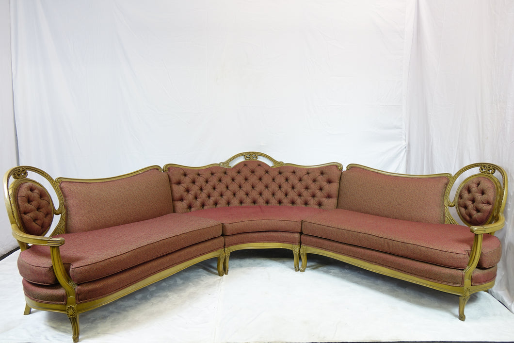 Beautiful Large Antique French Sectional (127
