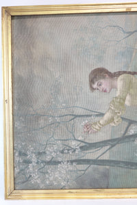 Large Oil Painting on Tapestry by John F. Douthitt