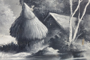 The Village Oil on Canvas