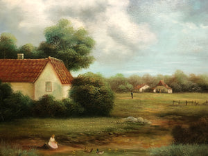 19th Century, Oil on Canvas, Signed on the Bottom