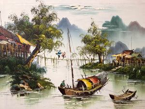 Chinese Original Oil on Canvas