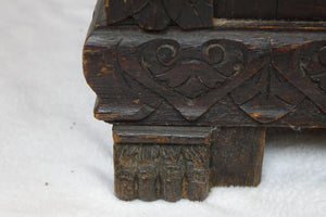 Antique Gothic Bench (49" x 24" x 53")