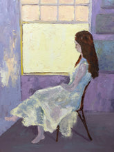 Load image into Gallery viewer, Lady at the Window Acrylic on Board
