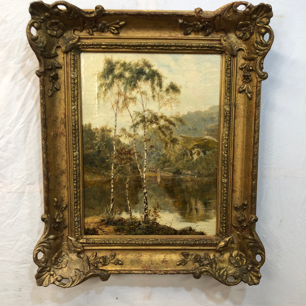 19th Century Oil on Canvas Signed on the Back