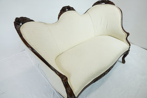 Victorian upholstered Sofa (54" x 29" x 32.75")