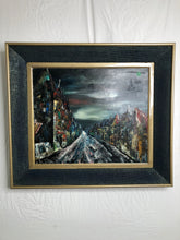 Load image into Gallery viewer, The City Abstract Oil on Canvas Signed on the Bottom
