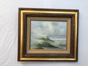 The Beach Oil on Canvas Signed on the Bottom