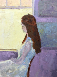 Lady at the Window Acrylic on Board