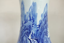 Load image into Gallery viewer, A Pair of Very Large Blue and White Chinese Porcelain Vases Marking on the Body
