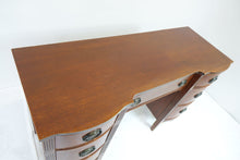Load image into Gallery viewer, Vintage Wooden Seven-Drawer Desk (47&quot; x 18&quot; x 30&quot;)
