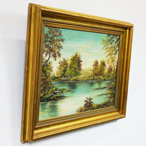 Landscape, Oil on Canvas, Signed Original