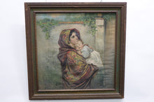 Load image into Gallery viewer, Mother &amp; Child Painting on Fabric Original
