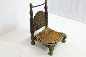 Antique Middle-Eastern Low Chair (19" x 19.5" x 30.5")