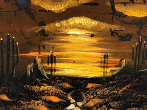 Sunset Original Painting Signed on the Bottom