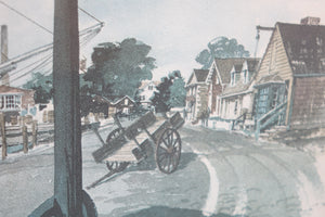 Lamp post Print of Original Watercolor on Paper