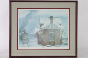 Winter Waiting, Print of original Painting by Artist Patricia Winson