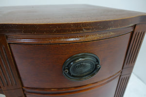 Vintage Wooden Seven-Drawer Desk (47" x 18" x 30")