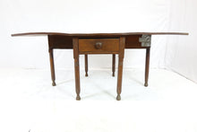 Load image into Gallery viewer, Antique All Wood Drop Leaf Table With A Drawer (38&quot; x 22&quot; x 27&quot;)
