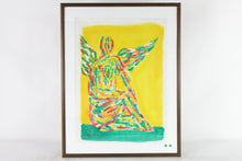 Load image into Gallery viewer, The Sitting Angel, Large Original Watercolor on Paper, Signed
