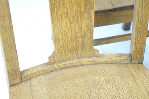 19th Century Oak Chairs (17" x 16" x 38")