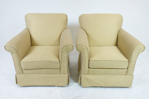 2 Very Comfortable Upholstered Chairs  (32" x 27" x 34")