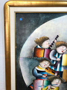 The Musicians French Style Oil on Canvas