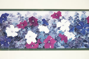 Chang Flower Panel-Petunias, Signed Print of original Watercolor