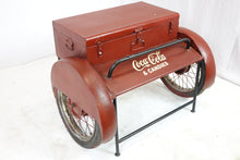 Load image into Gallery viewer, Custom Made Coca Cola Cooler on Wheels (35&quot; x 28&quot; x 25&quot;)
