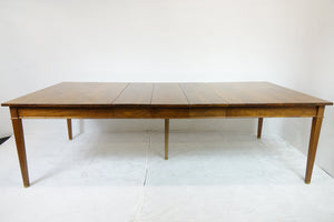 Antique All Wood Dining-Room Table With Extension (66" x 46" x 30.25")